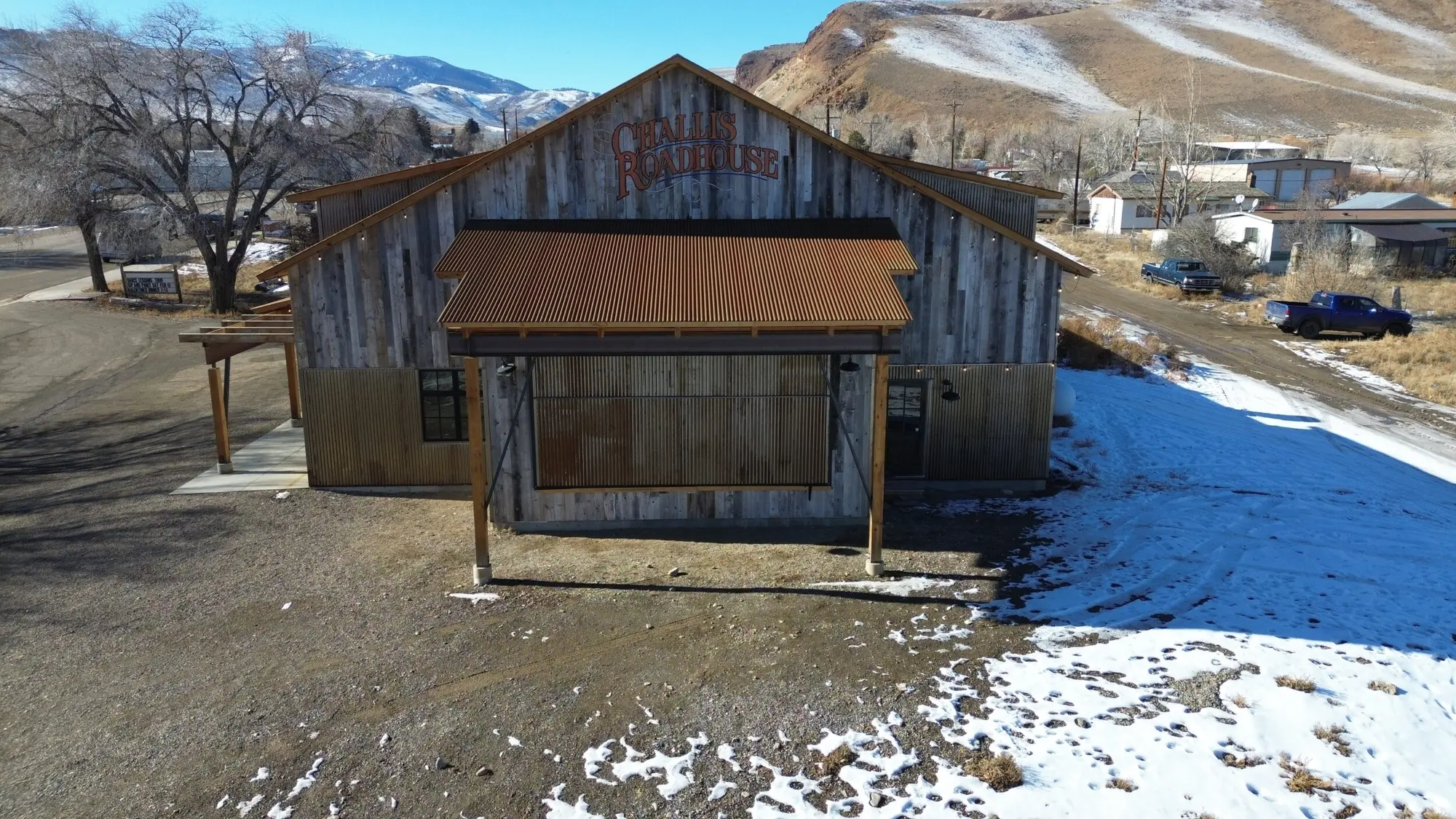 State Shed Pizza building in Challis, Idaho